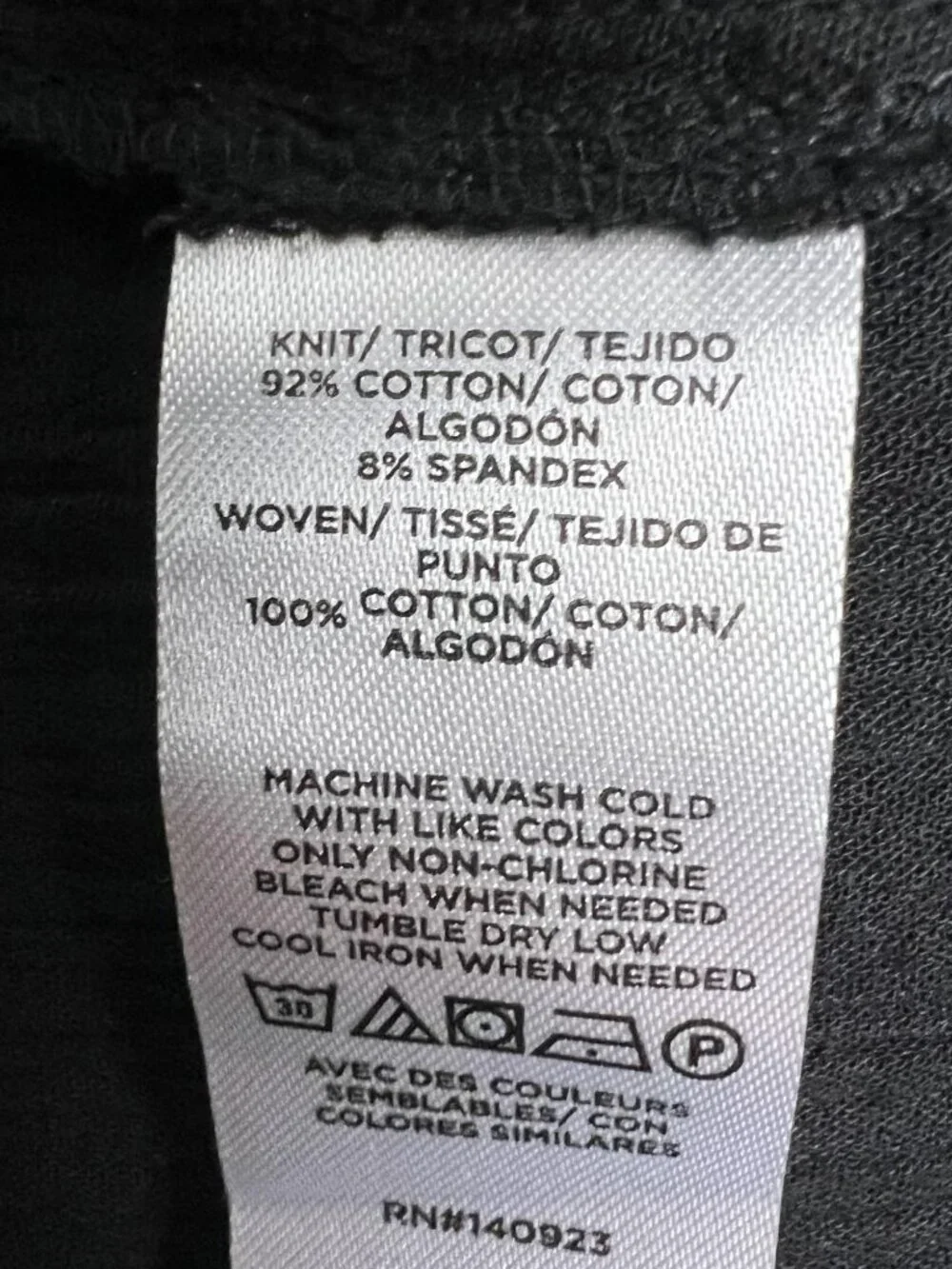 LOFT Beach Twist Shoulder Mixed Media Pocket Dress black flowy vacation XL NEW - Picture 9 of 10